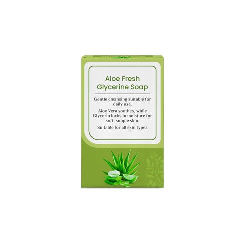 Sri Sri tattva Aloe Fresh Glycerine Soap | For Soothing Skin